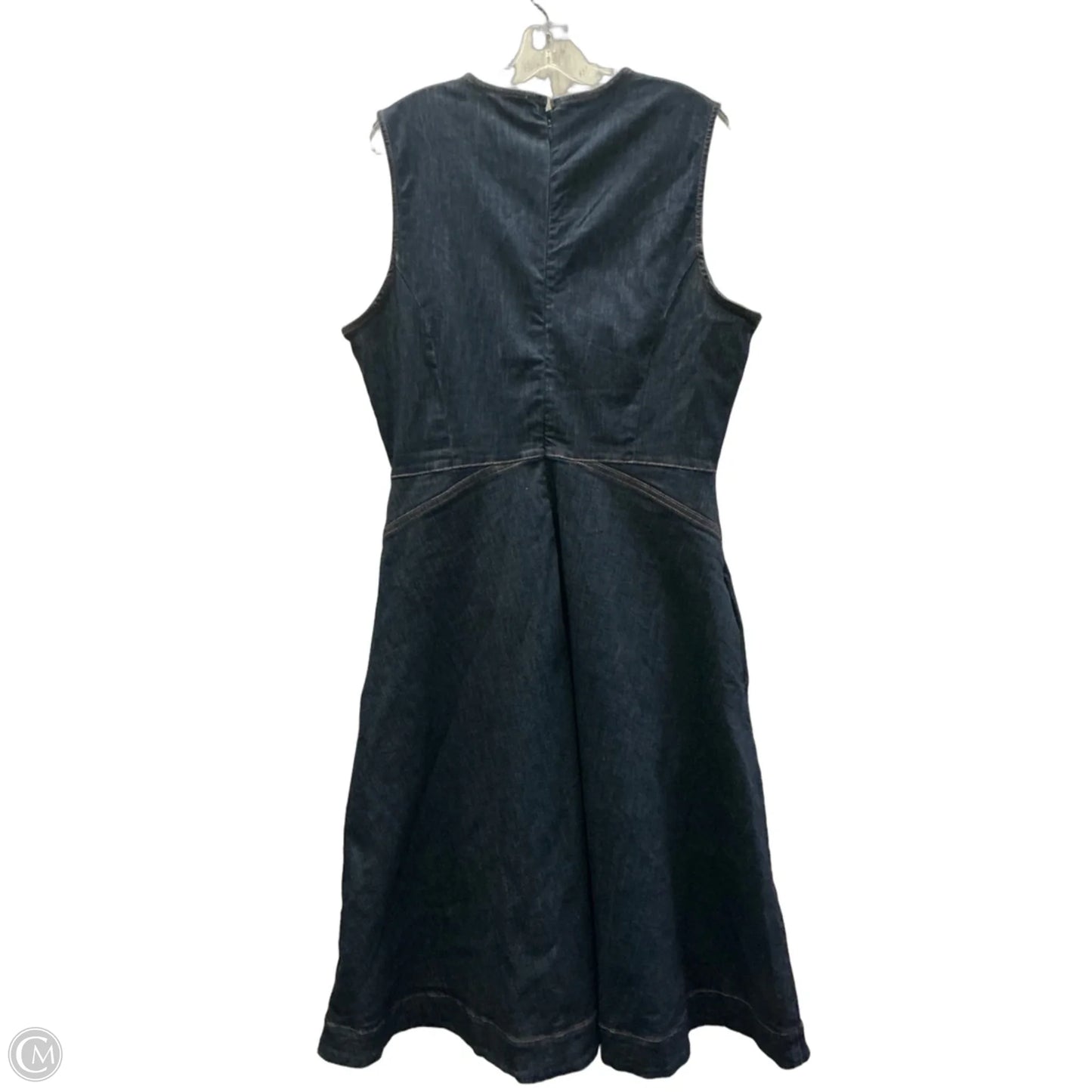 Dress Casual Midi By Nine West Apparel In Blue Denim, Size: 16