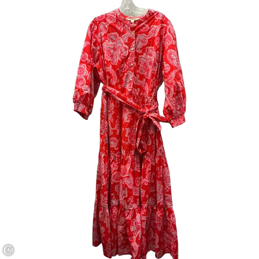 Dress Casual Maxi By Boden In Red, Size: 16