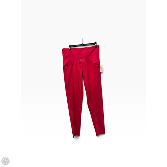 Athletic Leggings By Spanx In Pink, Size: Xl