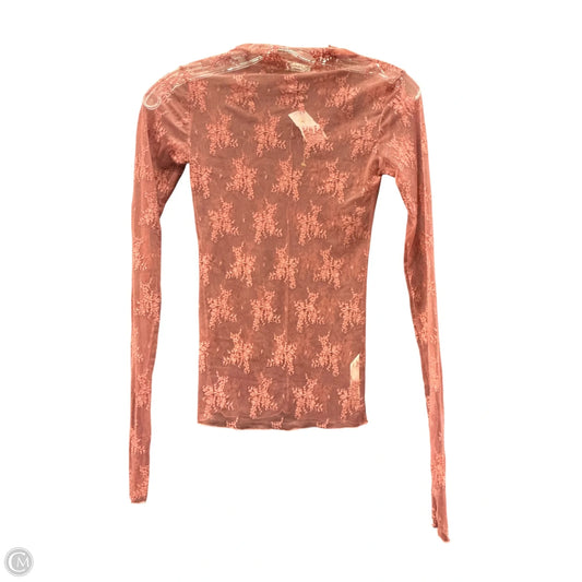 Top Long Sleeve Basic By Free People In Pink, Size: Xs