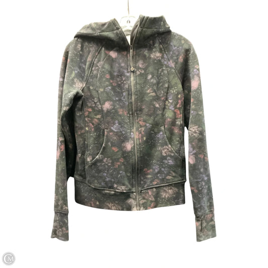 Sweatshirt Hoodie By Lululemon In Floral Print, Size: 6