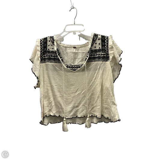 Top Short Sleeve By Free People In White, Size: M