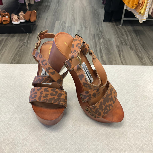 Shoes Heels Block By Madden Girl In Animal Print, Size: 8.5