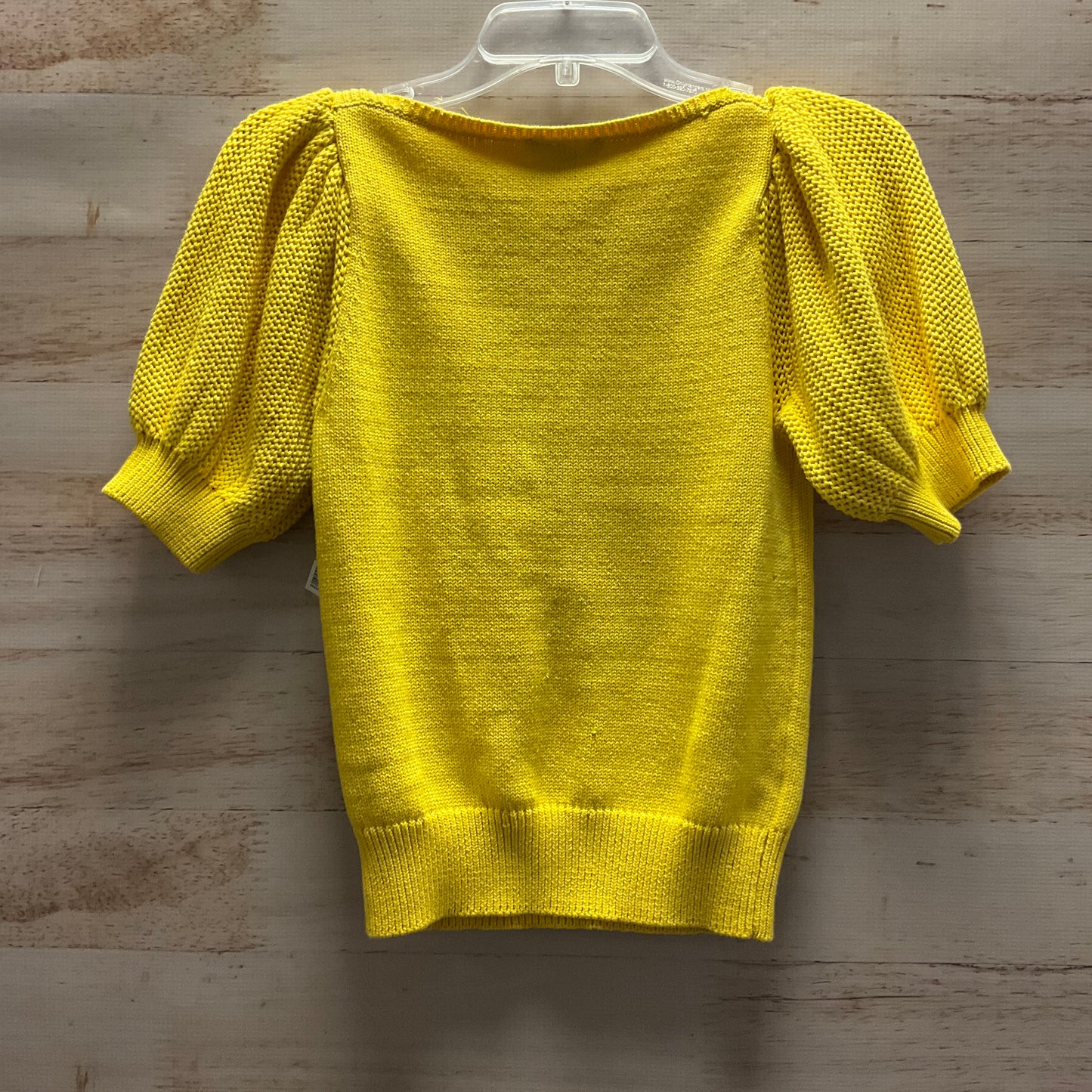 Top Short Sleeve By Ann Taylor In Yellow, Size: Xs