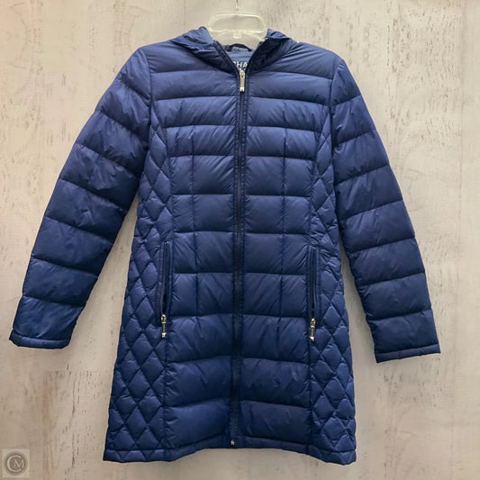 Jacket Puffer & Quilted By Michael By Michael Kors In Blue, Size: S