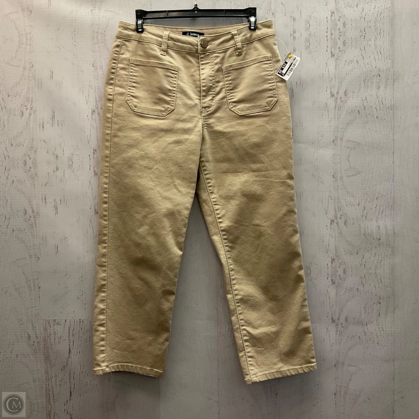 Jeans Straight By D Jeans In Tan Denim, Size: 6