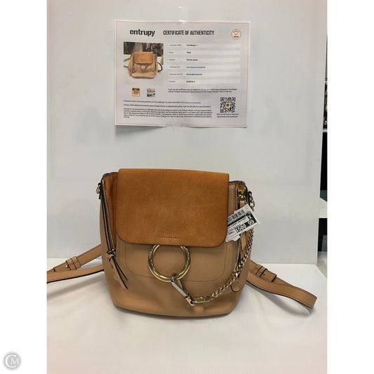 Backpack Luxury Designer By Chloe, Size: Small