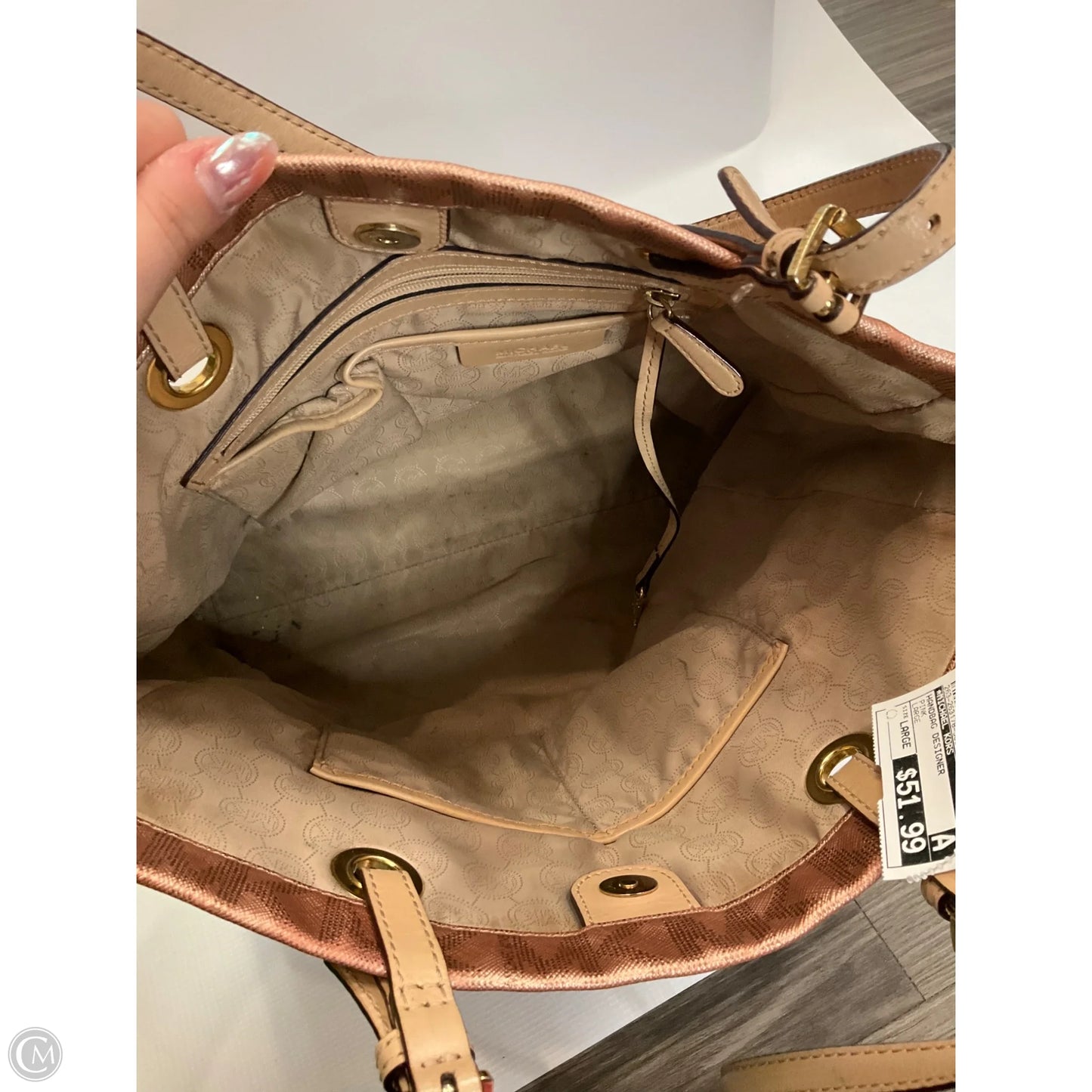 Handbag Designer By Michael Kors, Size: Large