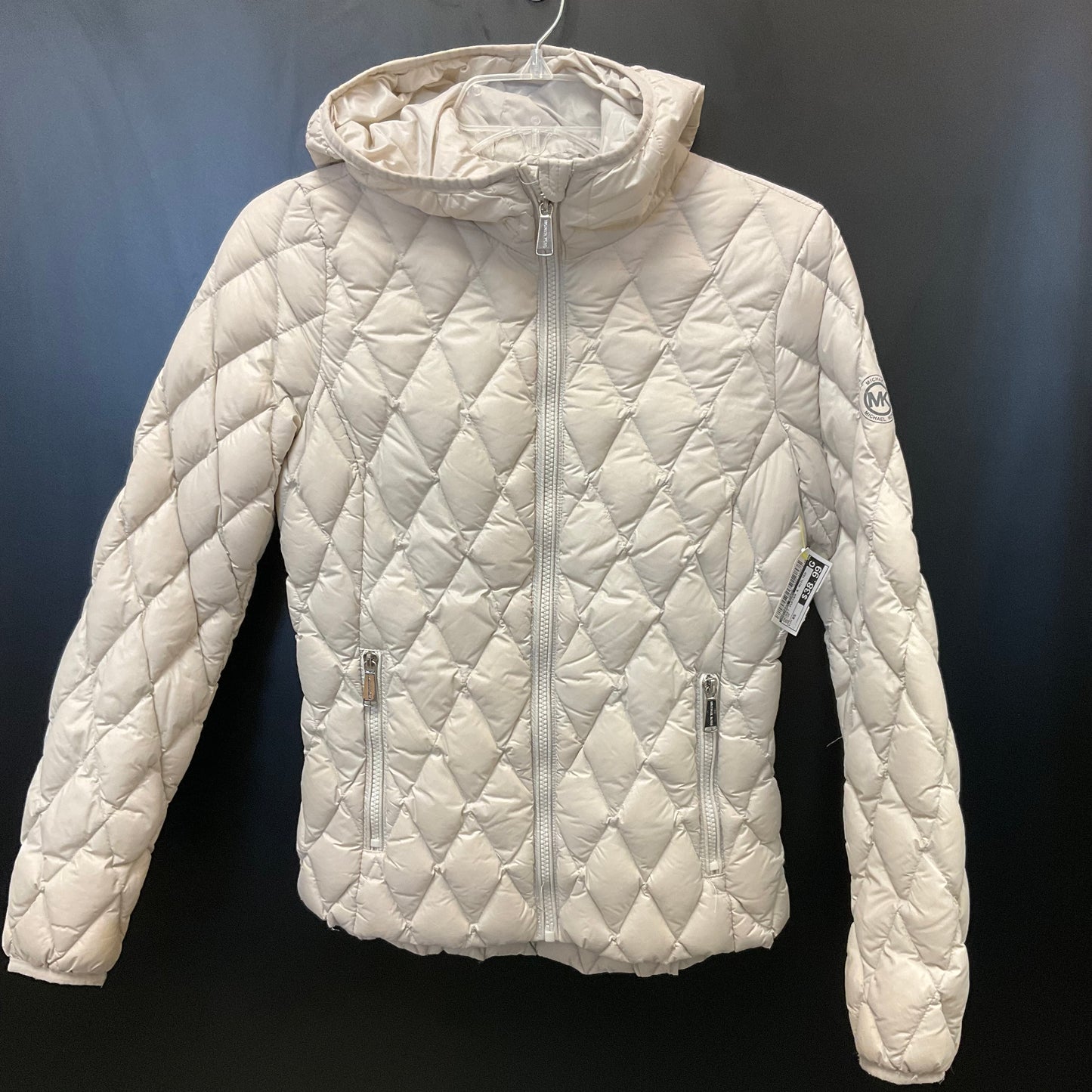 Jacket Puffer & Quilted By Michael Kors In Beige, Size: Xs