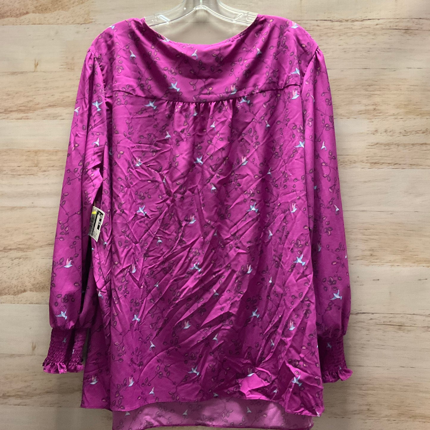 Top Long Sleeve By Ava & Viv In Purple, Size: 3x