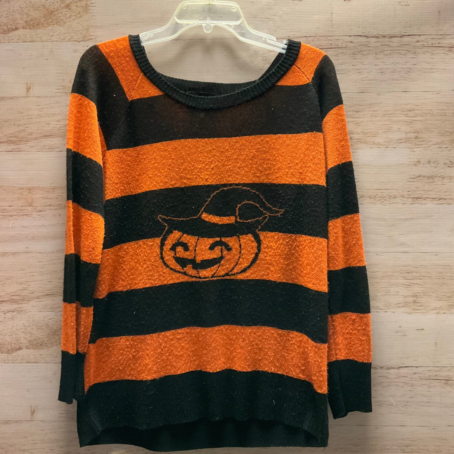 Sweater By Absolutely In Black & Orange, Size: Xl