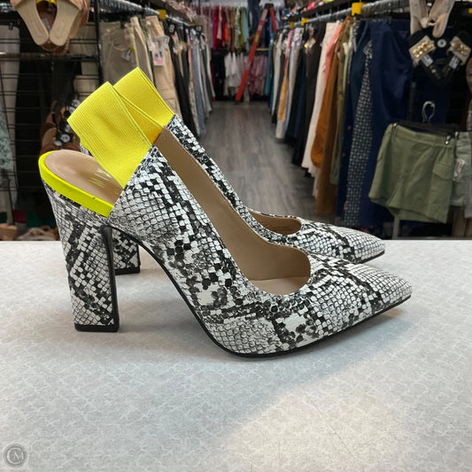 Shoes Heels Kitten By Mix No 6 In Snakeskin Print, Size: 7