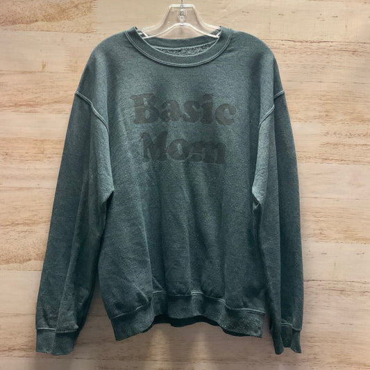 Sweatshirt Crewneck By Clothes Mentor In Grey, Size: M