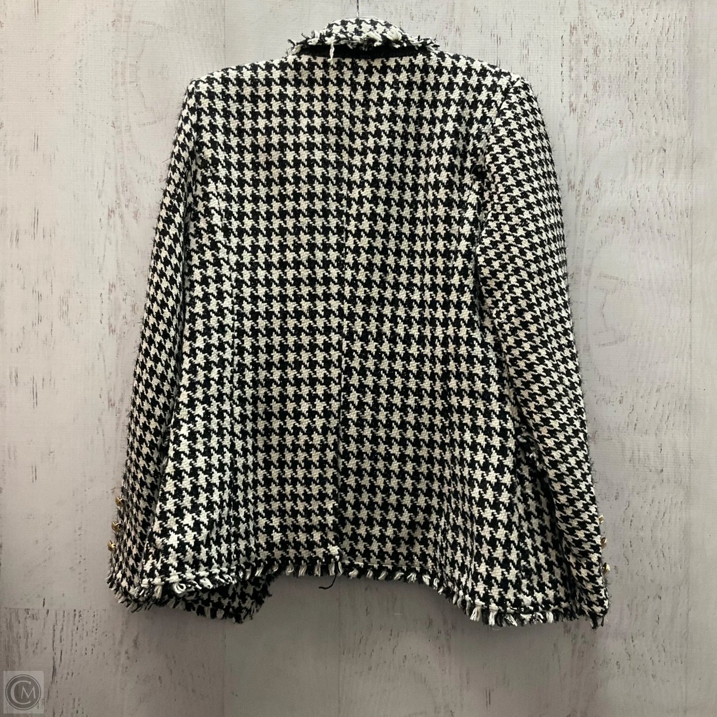 Blazer By Mystree In Black & White, Size: M