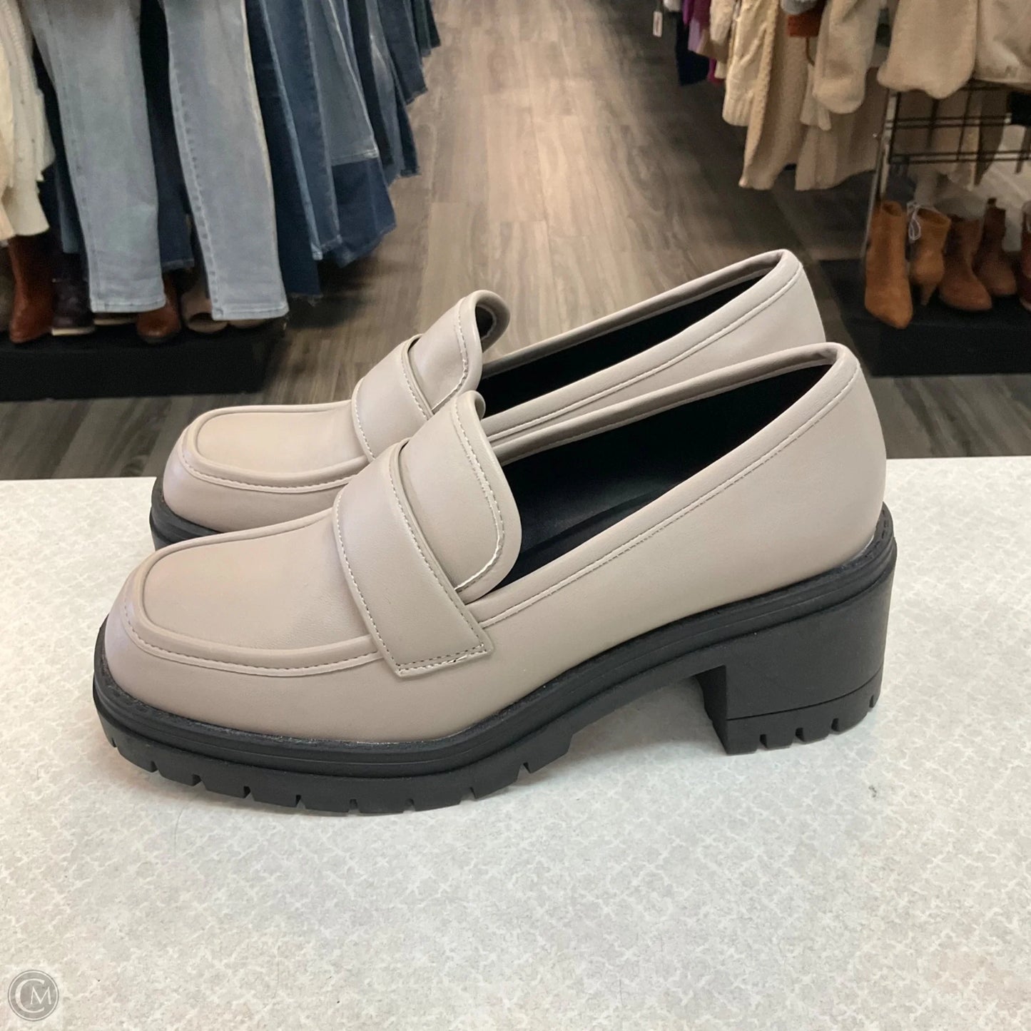 Shoes Heels Platform By Shu Shop In Taupe, Size: 8.5