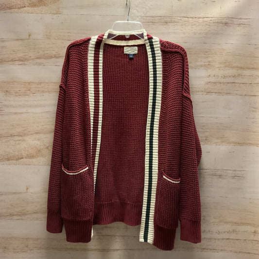 Sweater Cardigan By Universal Thread In Red, Size: S