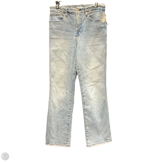 Jeans Straight By Good American In Blue Denim, Size: 6