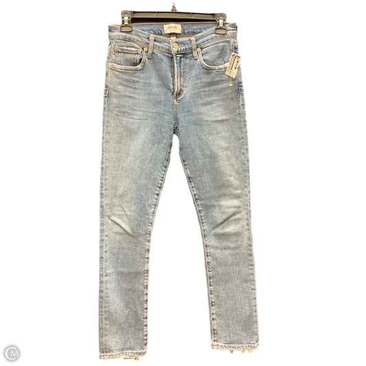 Jeans Straight By Agolde In Blue Denim, Size: 2