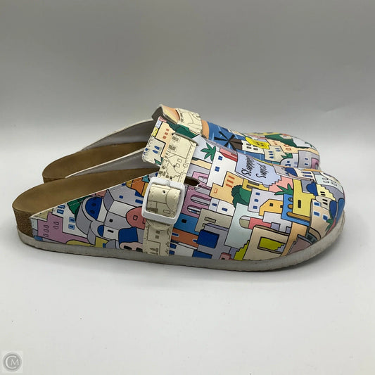 Shoes Flats By Clothes Mentor In Multi-colored, Size: 10