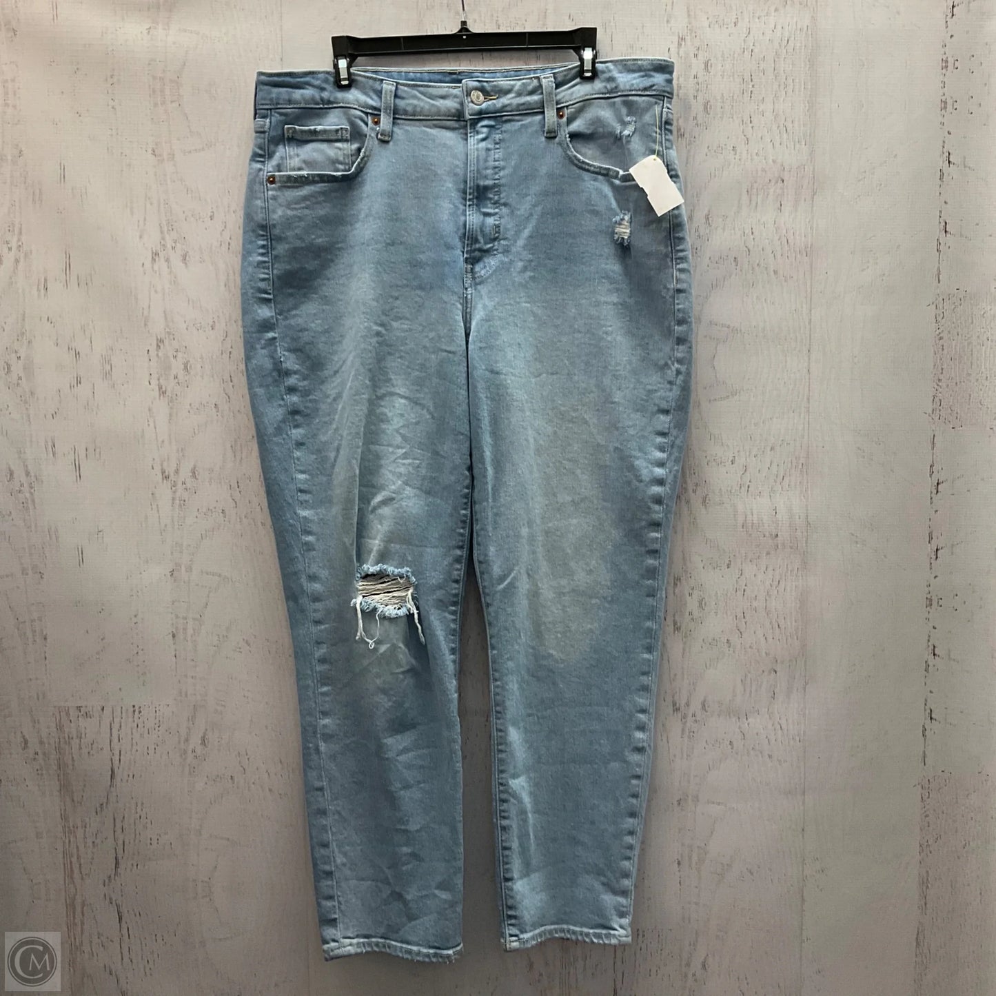 Jeans Straight By Old Navy In Blue Denim, Size: 16