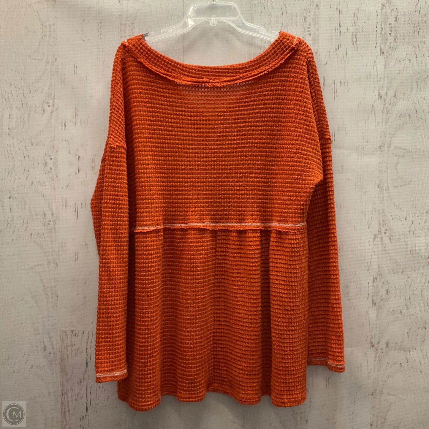Top Long Sleeve By Clothes Mentor In Orange, Size: 2x