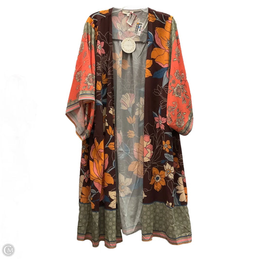 Kimono By Umgee In Floral Print, Size: Xl