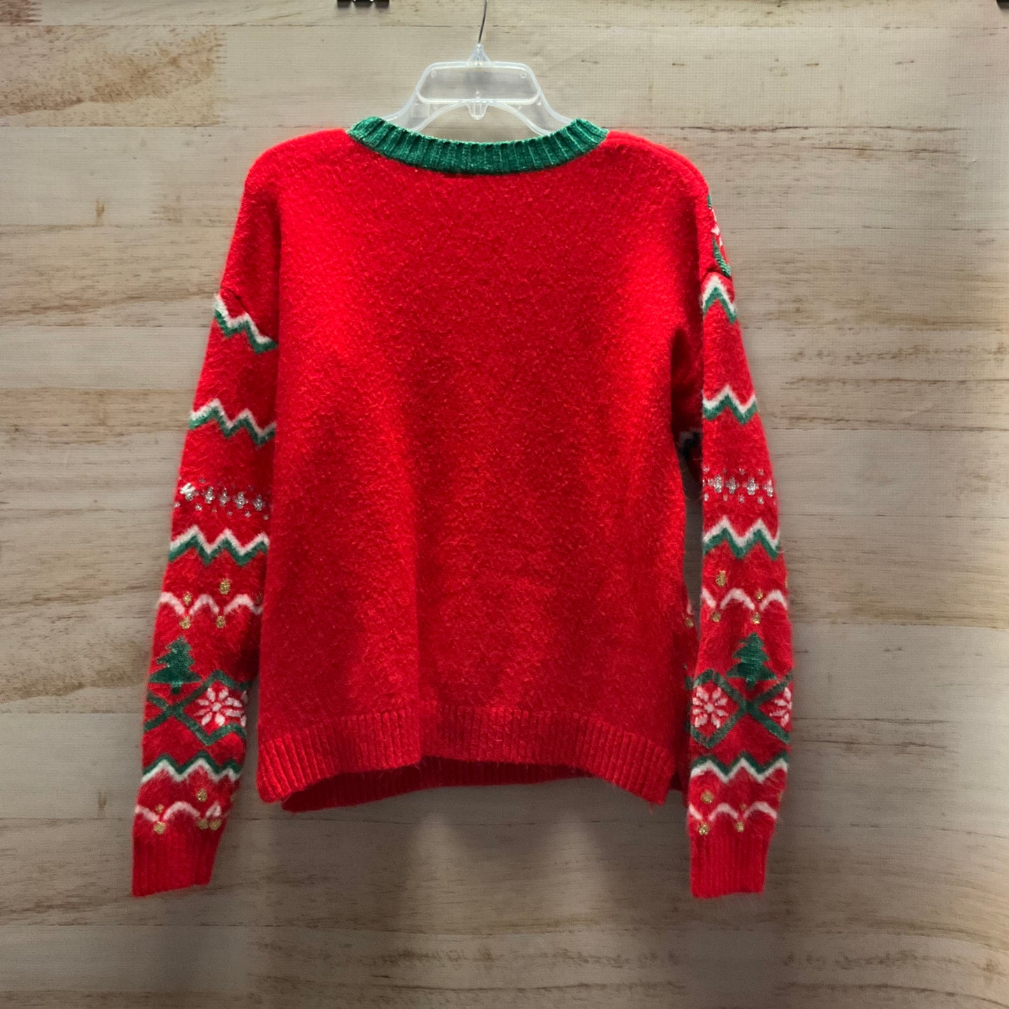 Sweater By Holiday Time In Red, Size: S