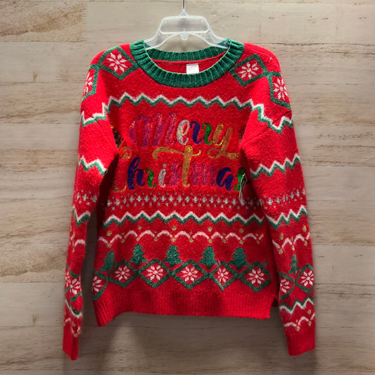 Sweater By Holiday Time In Red, Size: S