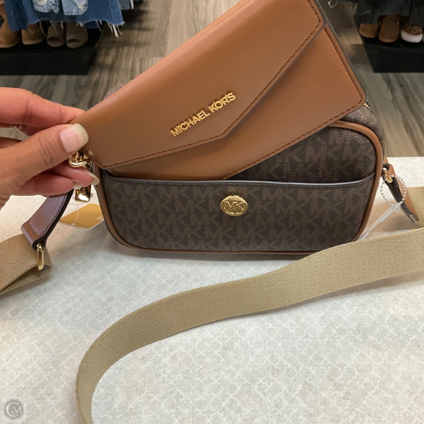 Crossbody Designer By Michael Kors, Size: Small