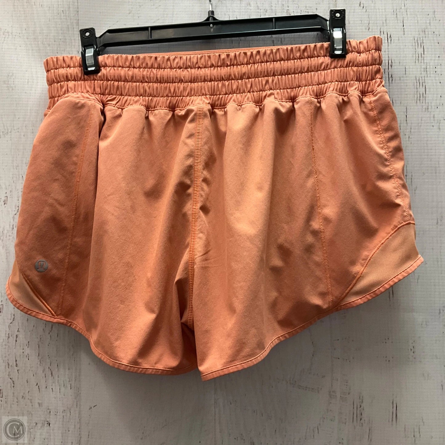 Athletic Shorts By Lululemon In Orange, Size: 8