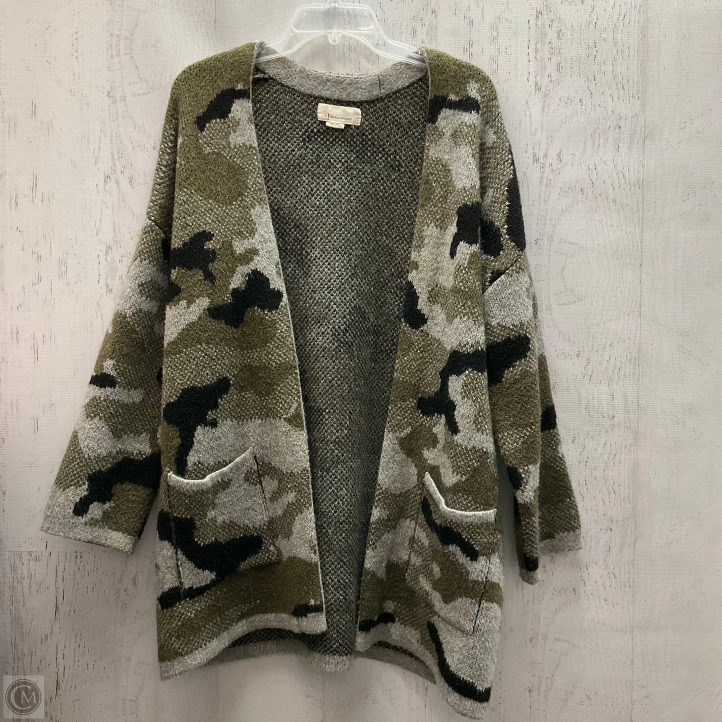 Cardigan By Anthropologie In Camouflage Print, Size: Xs