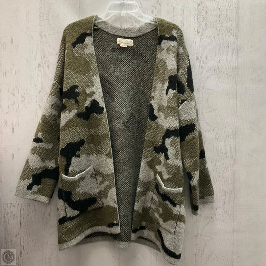 Cardigan By Anthropologie In Camouflage Print, Size: Xs