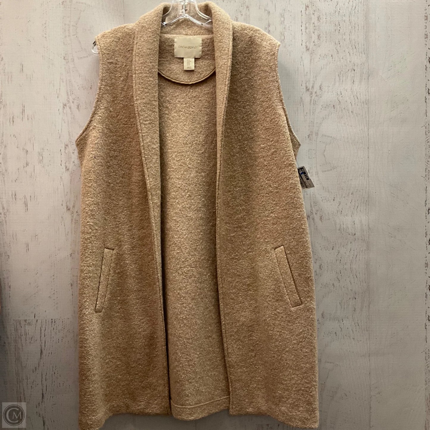 Vest Other By Cynthia Rowley In Tan, Size: M