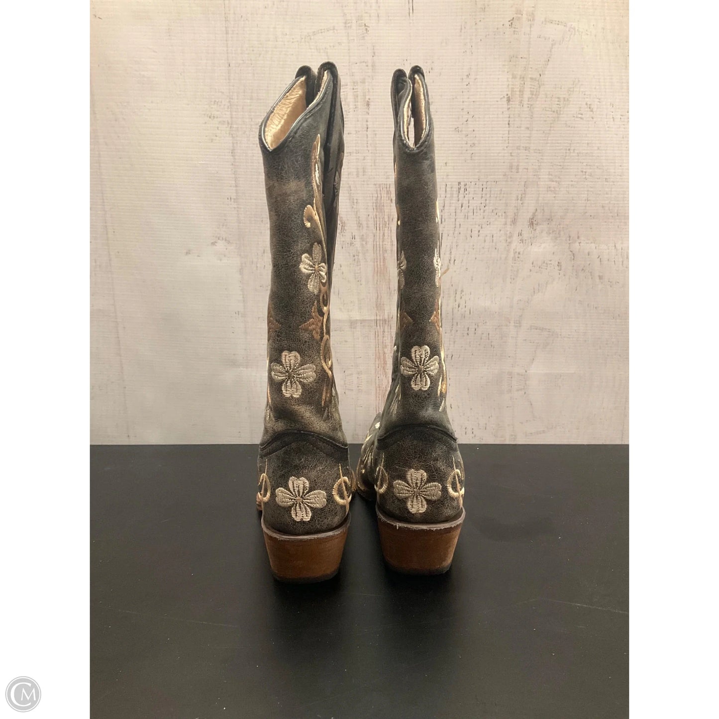 Boots Western By Clothes Mentor In Floral Print, Size: 9
