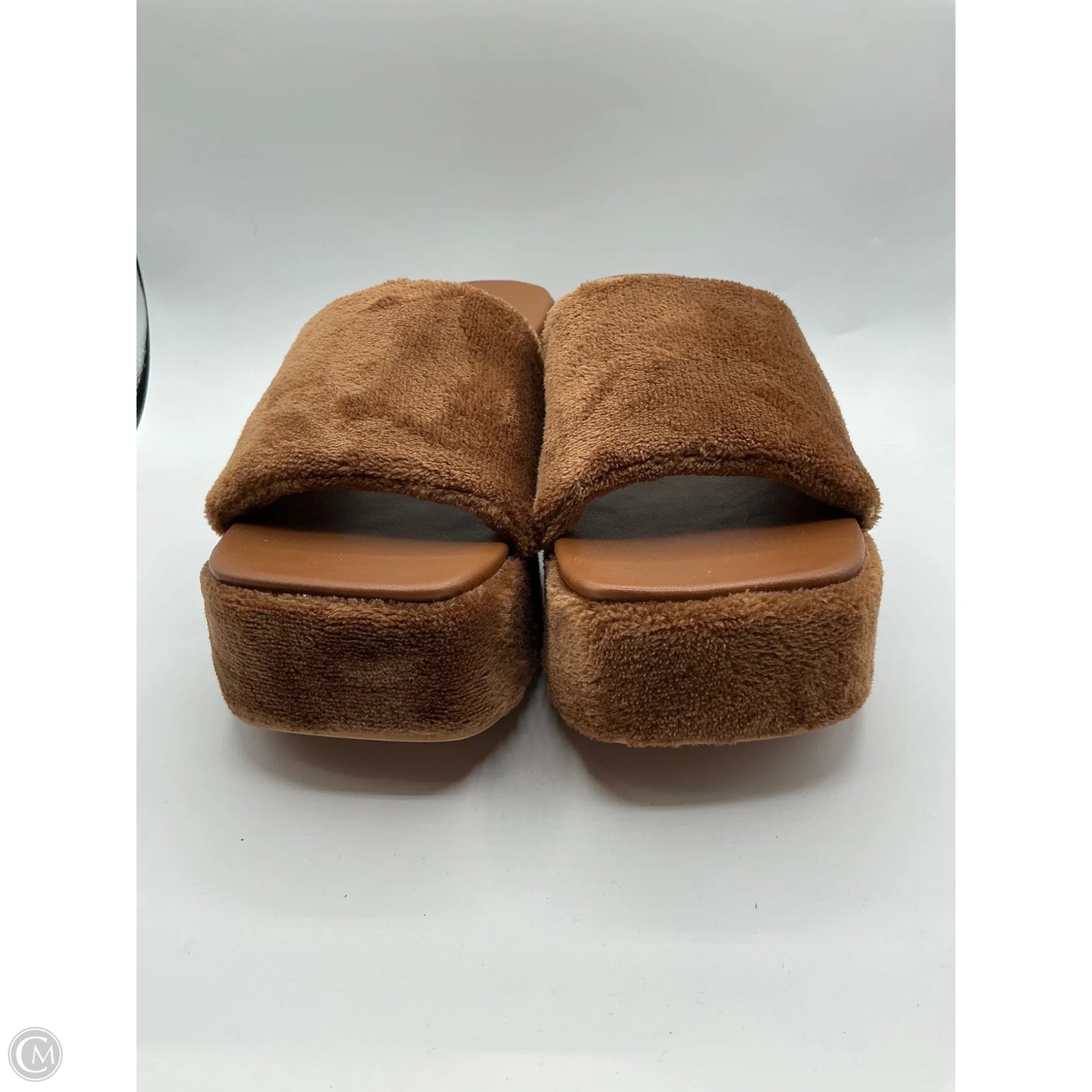 Sandals Heels Block By Cider In Brown, Size: 10