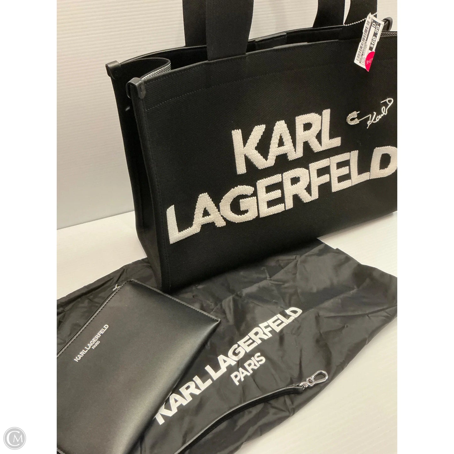 Tote Designer By Karl Lagerfeld, Size: Large
