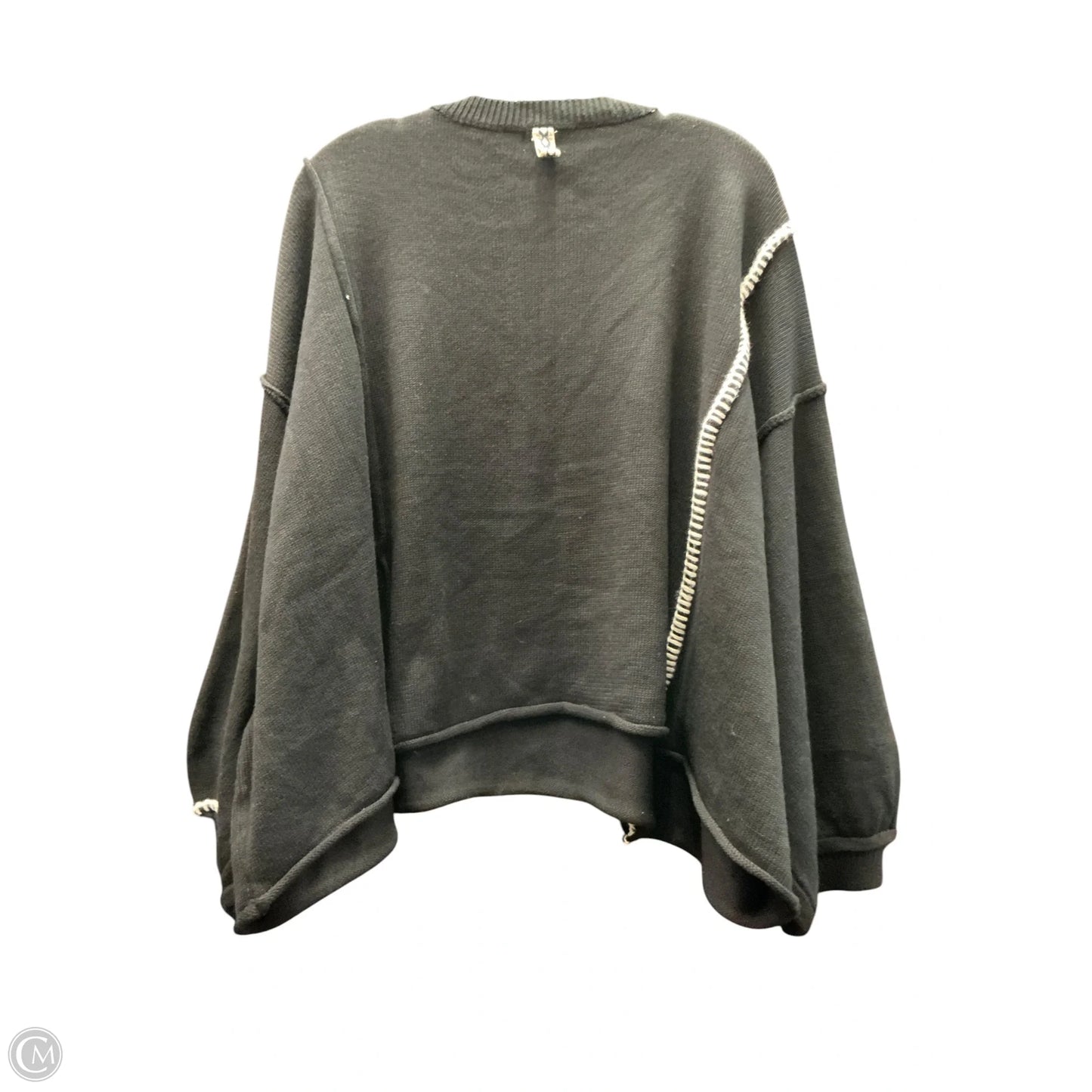 Top Long Sleeve By Pol In Black, Size: L
