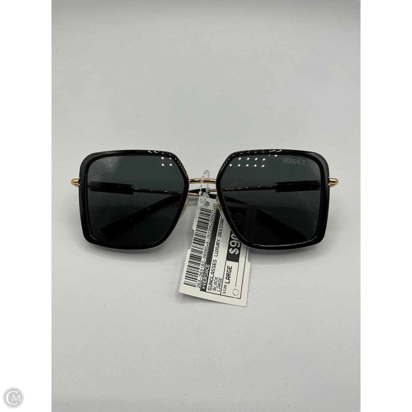 Sunglasses Luxury Designer By Versace, Size: Large