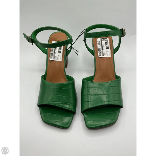 Sandals Heels Block By Maurices In Green, Size: 8.5