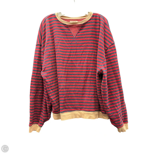 Sweatshirt Crewneck By We The Free In Striped Pattern, Size: M