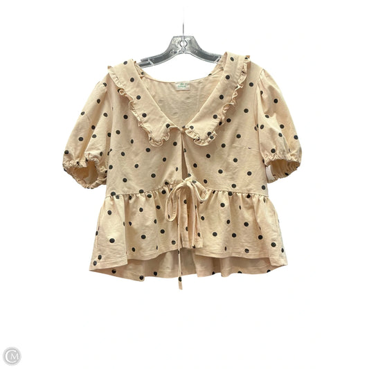 Top Short Sleeve By Clothes Mentor In Polkadot Pattern, Size: L