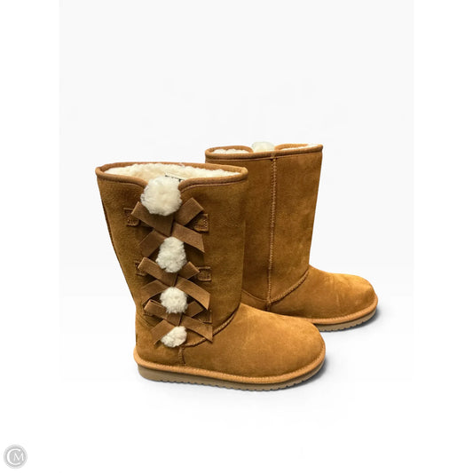 Boots Ankle Flats By Koolaburra By Ugg In Brown, Size: 6