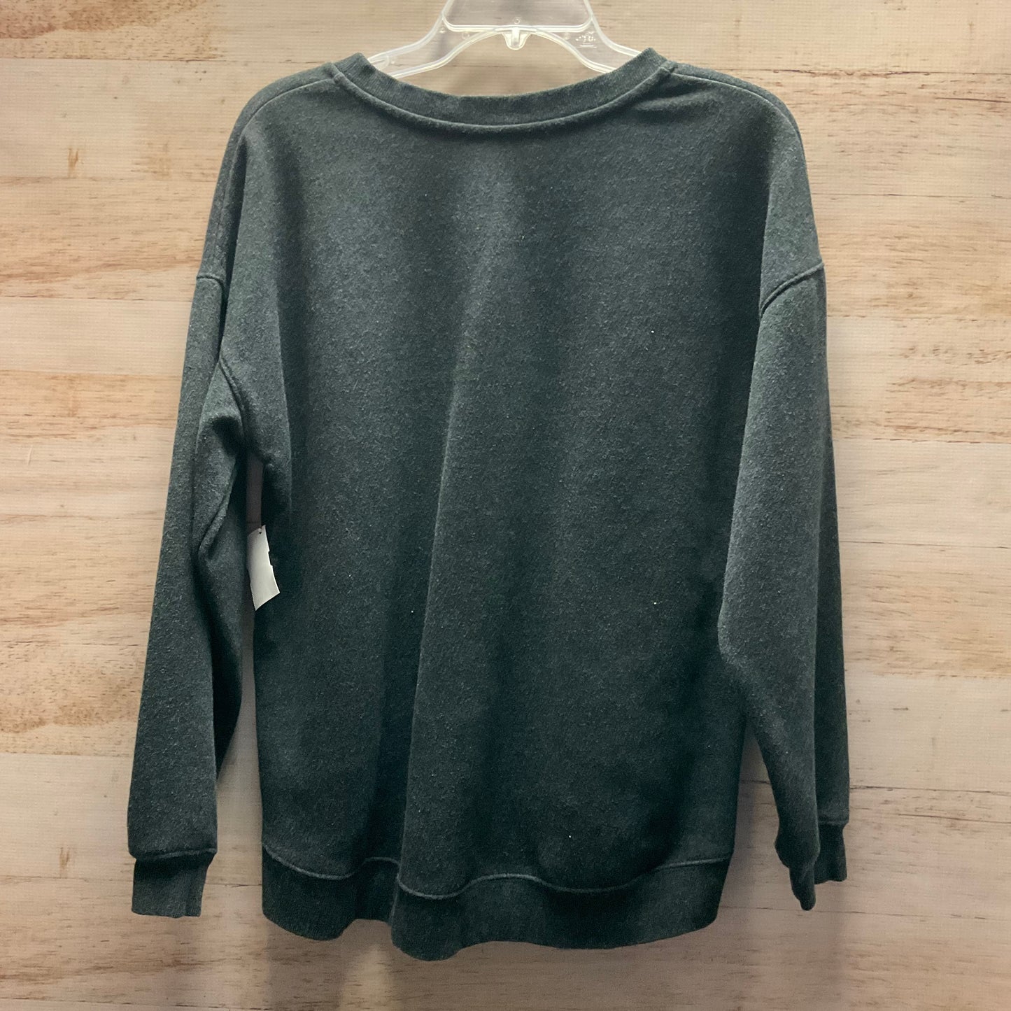 Sweatshirt Crewneck By Green Tea In Grey, Size: M