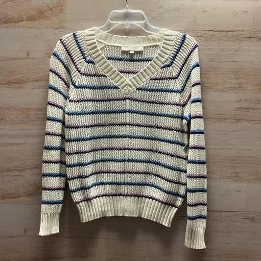 Sweater By Loft In Striped Pattern, Size: S