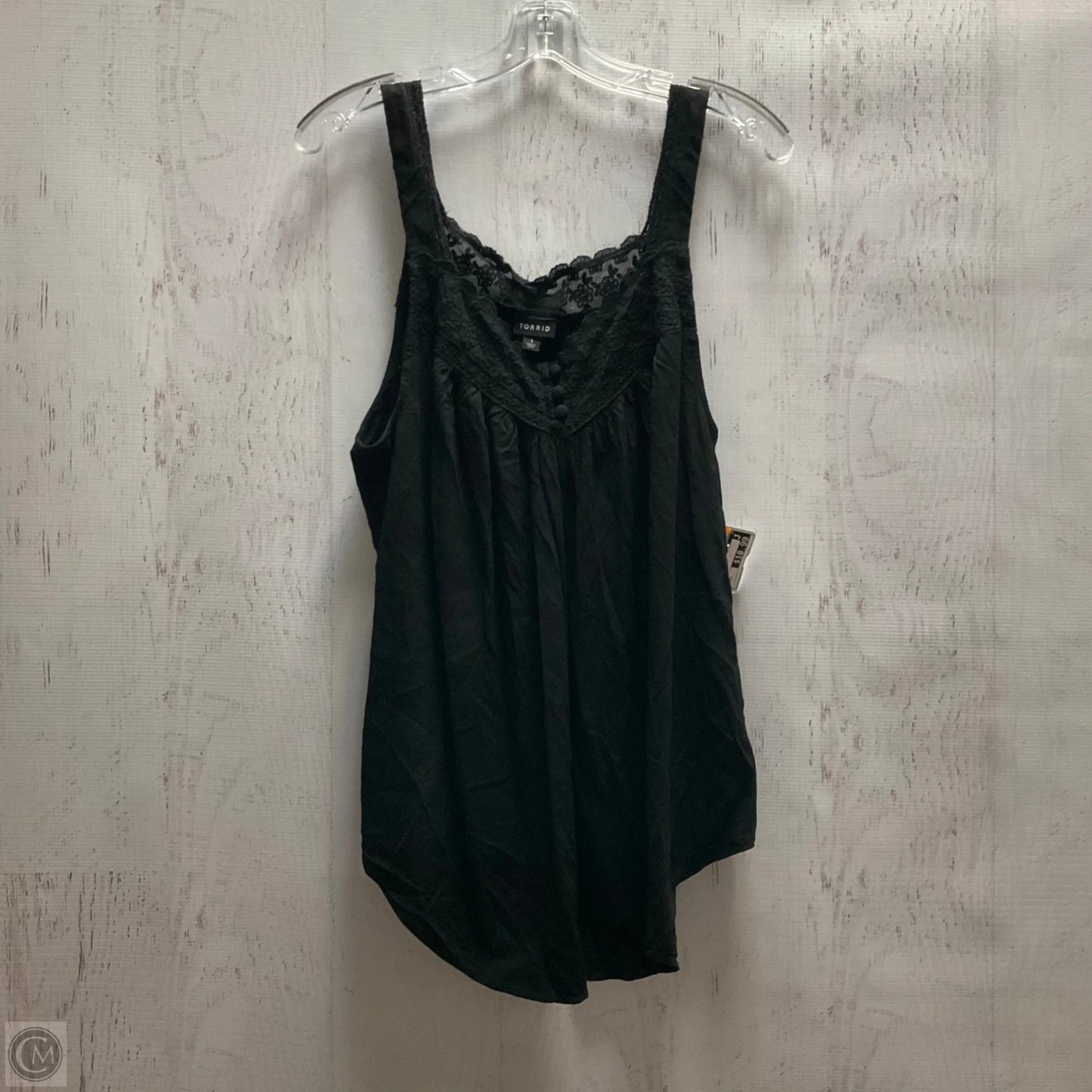 Top Sleeveless By Torrid In Black, Size: 1x
