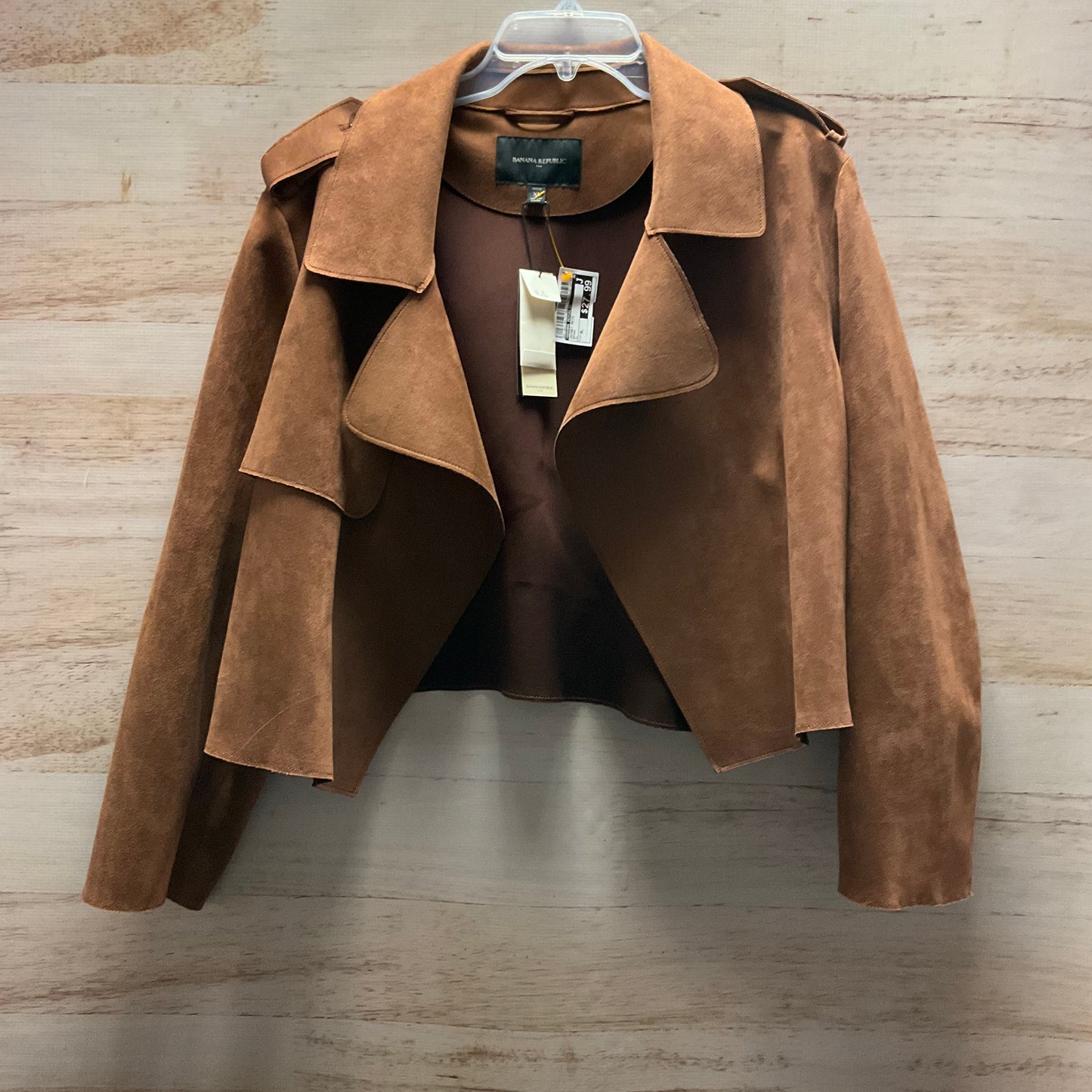 Jacket Moto By Banana Republic In Brown, Size: Xl