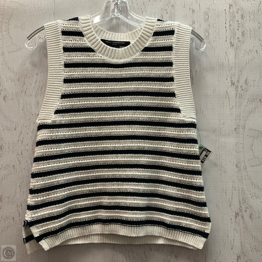 Top Sleeveless By French Connection In Striped Pattern, Size: M