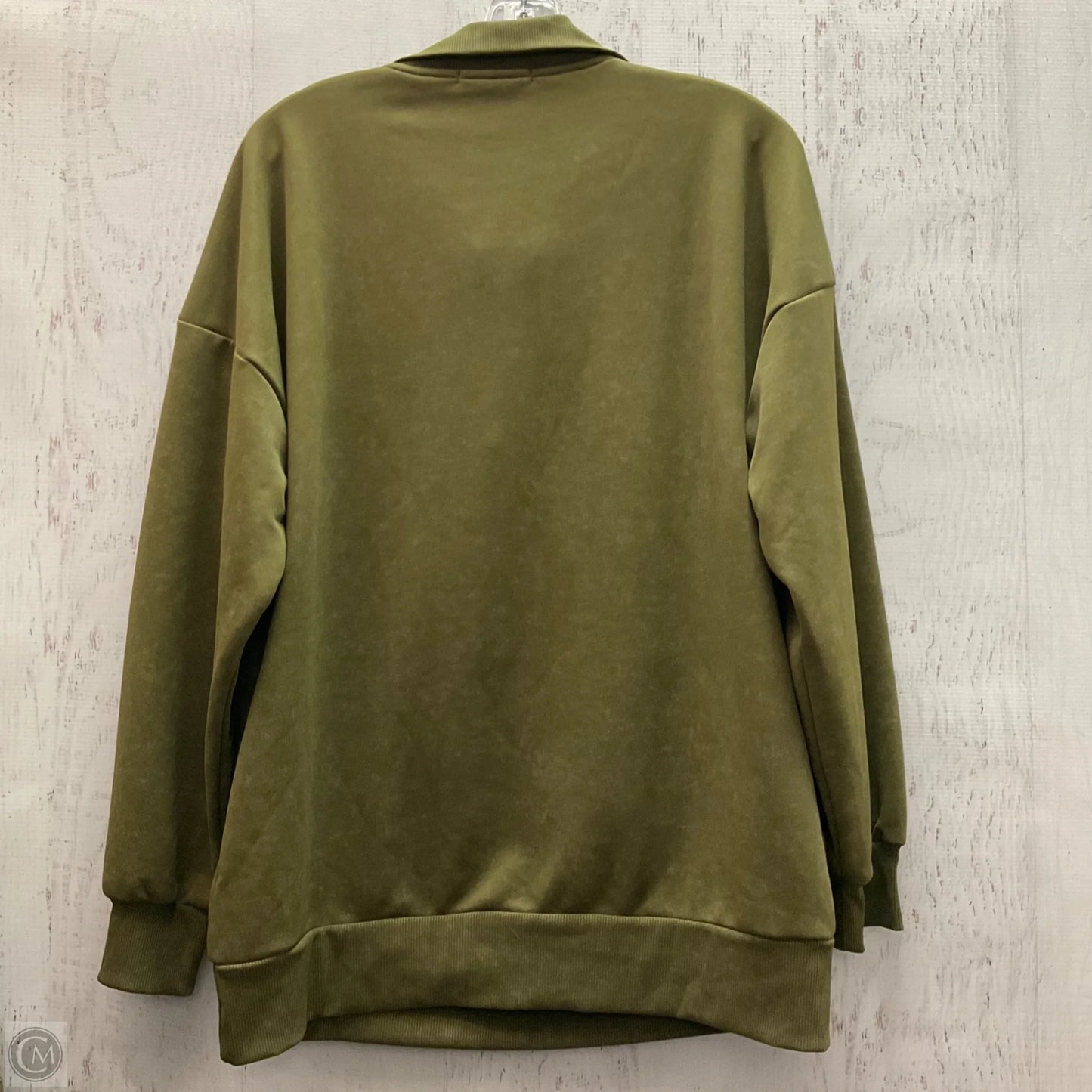 Sweatshirt Collar By Clothes Mentor In Green, Size: M
