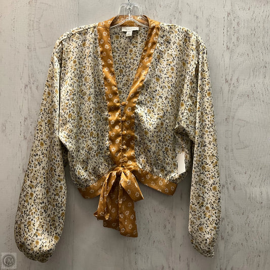 Top Long Sleeve By Top Shop In Multi-colored, Size: 6