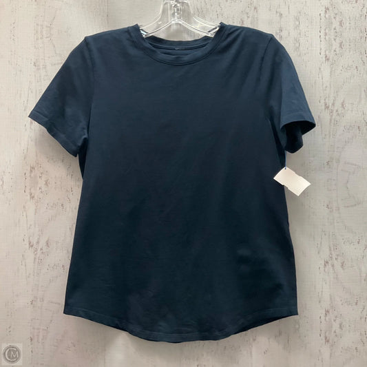 Athletic Top Short Sleeve By Lululemon In Navy, Size: 6